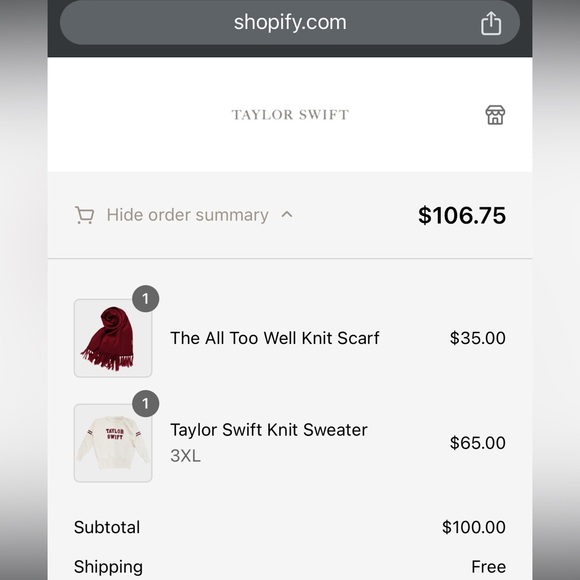 NWOT Taylor Swift knit sweater 3X RED (Taylor’s Version) official merch 🧣 - Picture 8 of 9